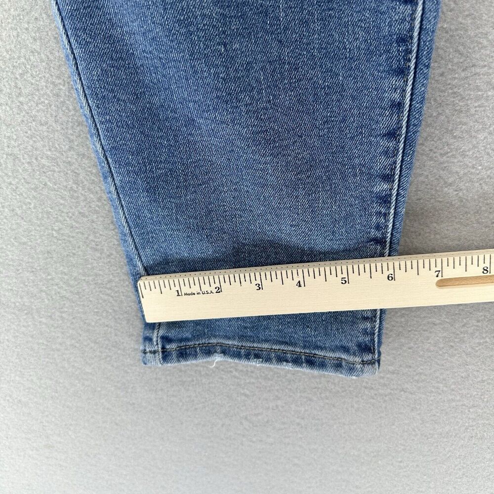 2022 Levis Mom Jeans Silver Tab‎ Stone Wash Distressed Denim Women’s 31x25 Rock - Picture 9 of 9